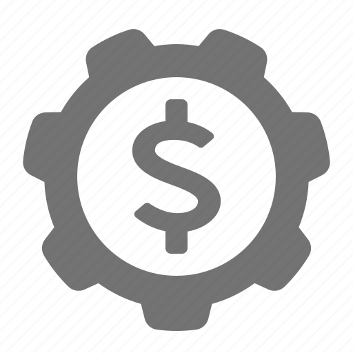 Money, dollar, gear, cog, economy, system icon - Download on Iconfinder
