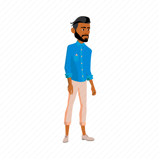 Man, hispanic, bearded, walking, gallery, people, person icon - Download on Iconfinder