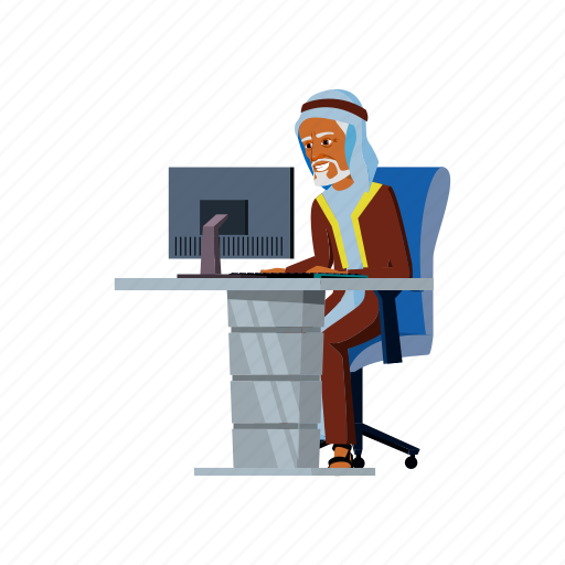 Man, happy, elderly, boss, reading, people, accountant icon - Download on Iconfinder