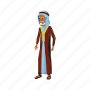 man, arabian, old, business, center, people, person