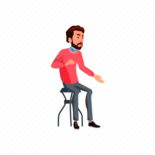 Man, speaking, boring, history, dining, people, room icon - Download on Iconfinder