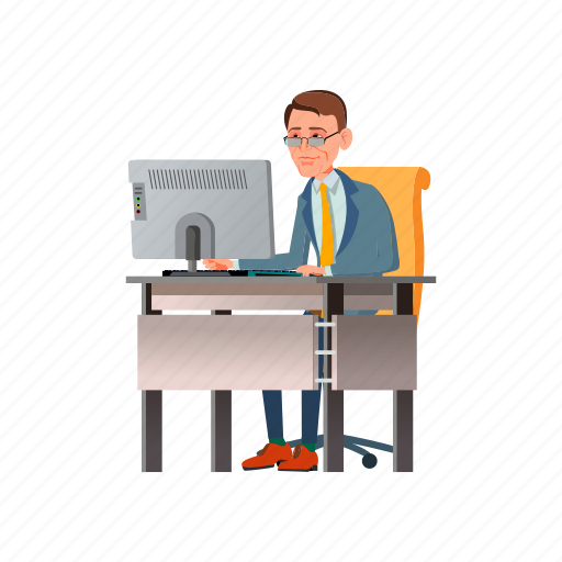 Man, serious, businessman, work, check, employee, report icon - Download on Iconfinder