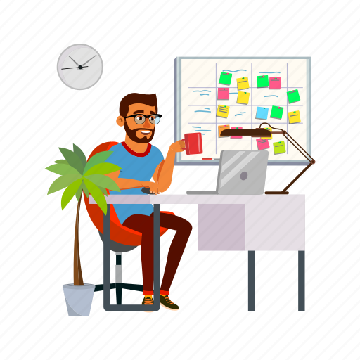 Man, businessman, planning, project, strategy, people, work icon - Download on Iconfinder