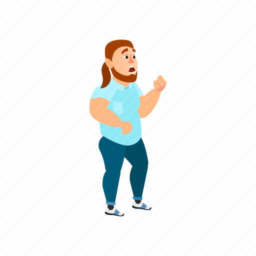 Man, obese, late, bus, people, person, businessman icon - Download on Iconfinder