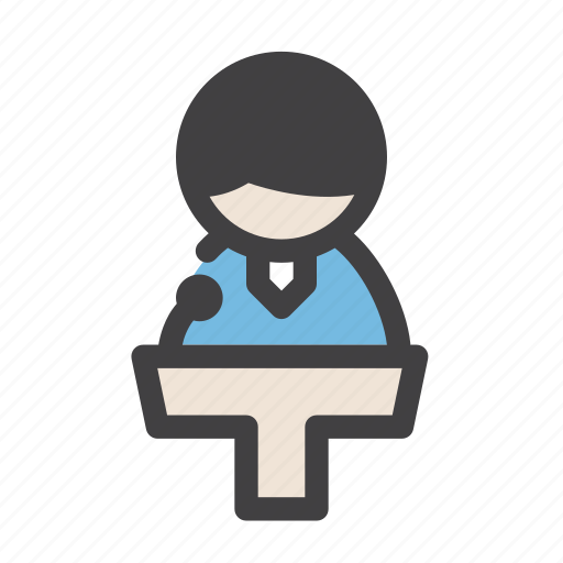 Meeting, conference, office, business, discuss, announce icon - Download on Iconfinder