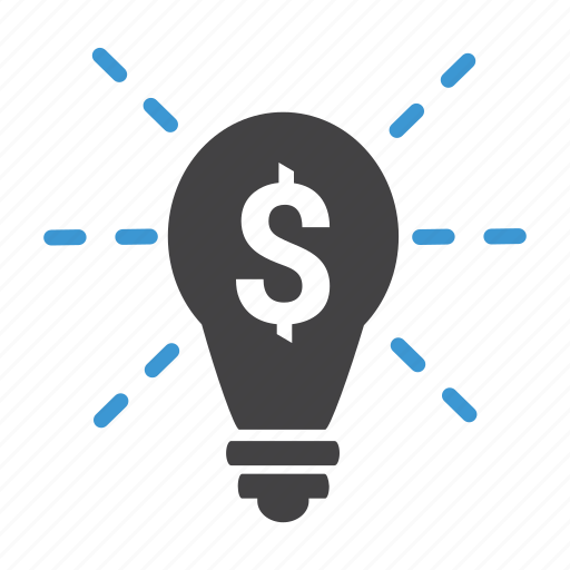 Creativity, dollar, idea, light, money, bulb, light bulb icon - Download on Iconfinder
