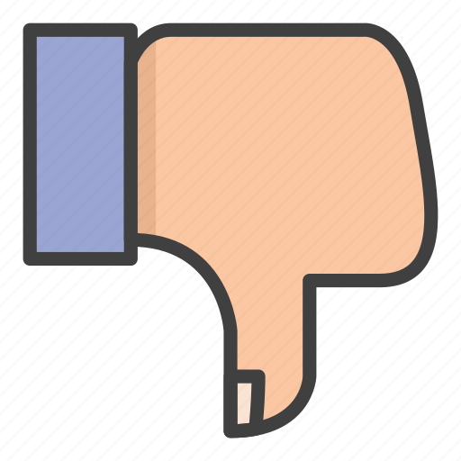 Dislike, finger, hand, rate, rating, thumbs down icon - Download on Iconfinder