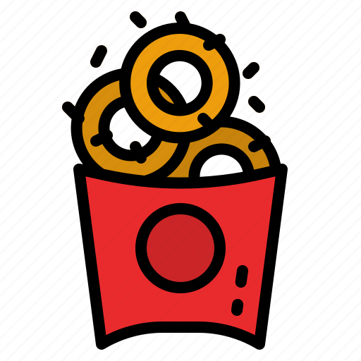 Onion, rings, fast, food, snack icon - Download on Iconfinder