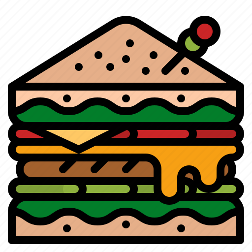 Sandwich, lunch, snack, bread, meal icon - Download on Iconfinder