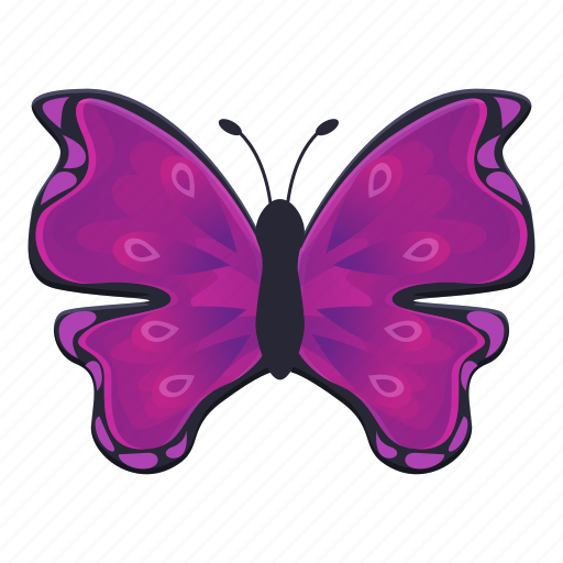 Butterfly, floral, flower, purple, retro icon - Download on Iconfinder