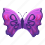 butterfly, floral, flower, purple, retro, tattoo 