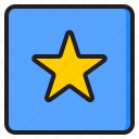 star, arrow, direction, button, pointer