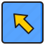 top, left, arrow, direction, button, pointer 