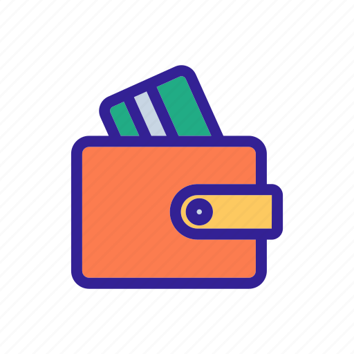 Buyer, card, cash, contour, linear, money, wallet icon - Download on Iconfinder