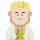 avatar, long hair, male, man, profile, shaggy hair, user