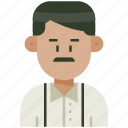 avatar, male, man, mustache, profile, user