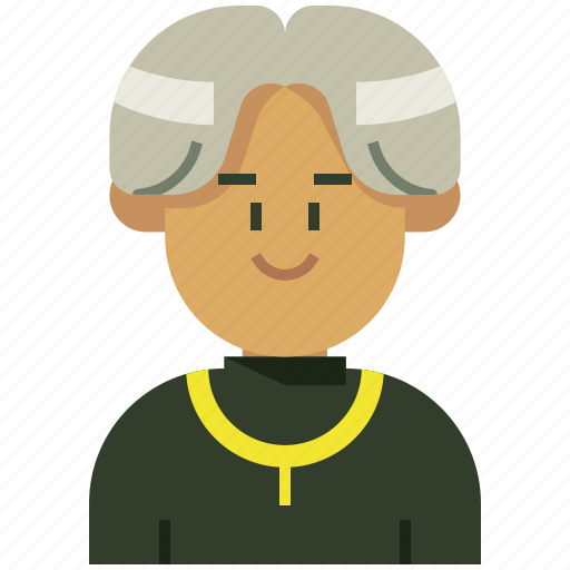 Avatar, man, middle part, profile, queer, short hair, woman icon - Download on Iconfinder