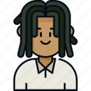 avatar, dreadlocks, male, man, profile, user