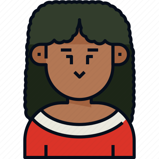 Avatar, curly, curly hair, profile, user, woman icon - Download on Iconfinder