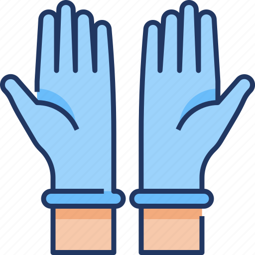 Gloves, handscoon, hospital, hygiene, medical, medical gloves, protection icon - Download on Iconfinder