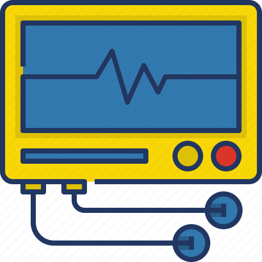 Cardiogram, cardiology, ecg, electrocardiogram, heartbeat, monitor, pulse icon - Download on Iconfinder