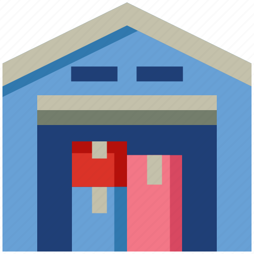 Delivery, package, shipping, storage, storage unit, warehouse, warehouse storage icon - Download on Iconfinder