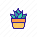 cacti, cactus, contour, green, plant, silhouette 