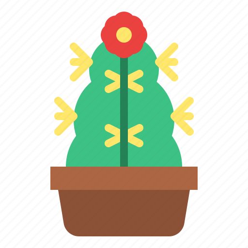 Cactus, flower, pot, cacti icon - Download on Iconfinder