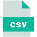 csv, spreadsheet file format 