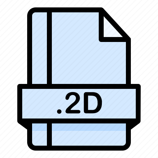 2d, file, file extension, file format, file type icon - Download on Iconfinder