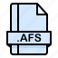 afs, file, file extension, file format, file type 