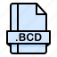 bcd, file, file extension, file format, file type 