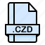 czd, file, file extension, file format, file type 