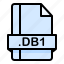 db1, file, file extension, file format, file type 