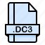 dc3, file, file extension, file format, file type 