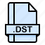 dst, file, file extension, file format, file type 