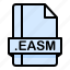 easm, file, file extension, file format, file type 