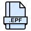 epf, file, file extension, file format, file type 