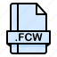 fcw, file, file extension, file format, file type 