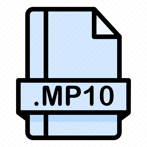 File, file extension, file format, file type, mp10 icon - Download on Iconfinder