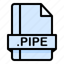 file, file extension, file format, file type, pipe