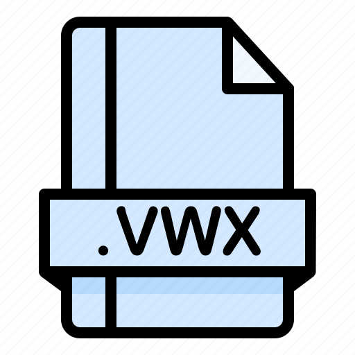 File, file extension, file format, file type, vwx icon - Download on Iconfinder