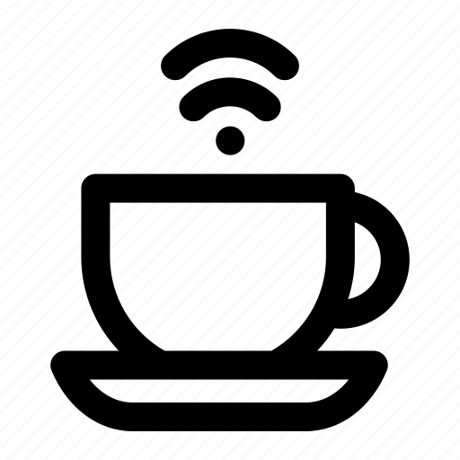 Coffee, cup, drink, tea, wifi icon - Download on Iconfinder