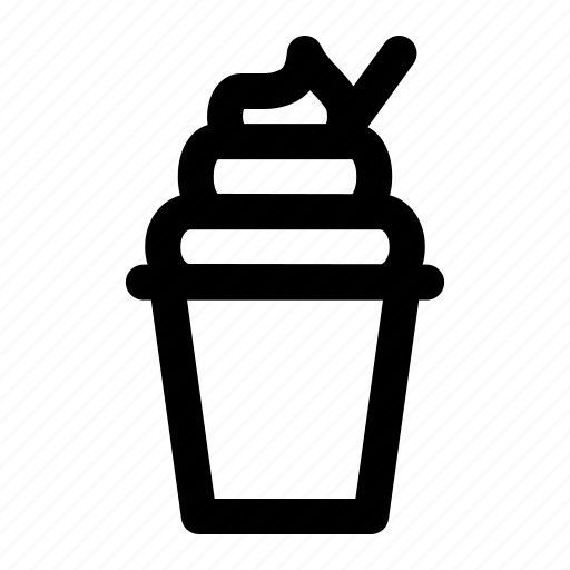 Milkshake, drink, beverage, sweet, dessert icon - Download on Iconfinder