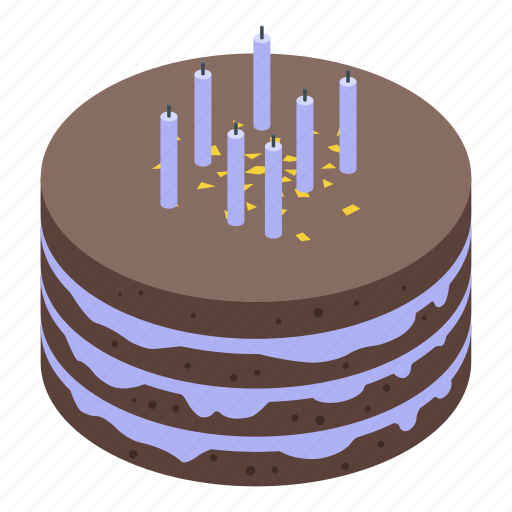 Homemade, cake, isometric icon - Download on Iconfinder