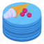 party, cake, isometric 