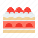 bakery, cake, dessert, strawberry, sweet