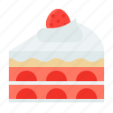 bakery, cake, dessert, strawberry, sweet