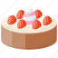 baked, dessert cake, gastronomy, strawberry cake, strawberry chocolate cake 