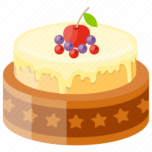 Berry cake, caramel cheesecake, confectionery, party food, wedding cake icon - Download on Iconfinder
